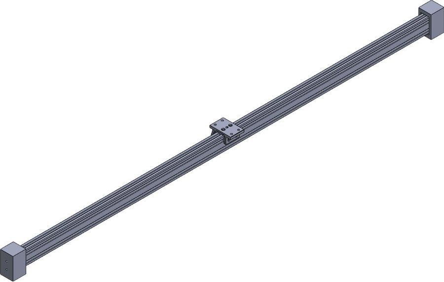 Linear rail the carriage runs on