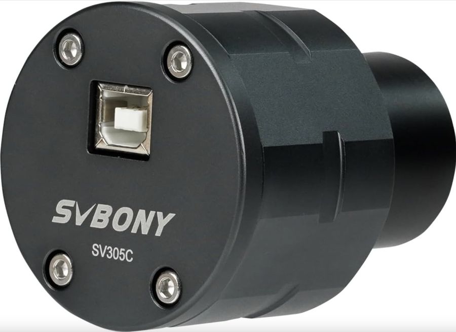 SVBONY SV305C camera used at the focal plane