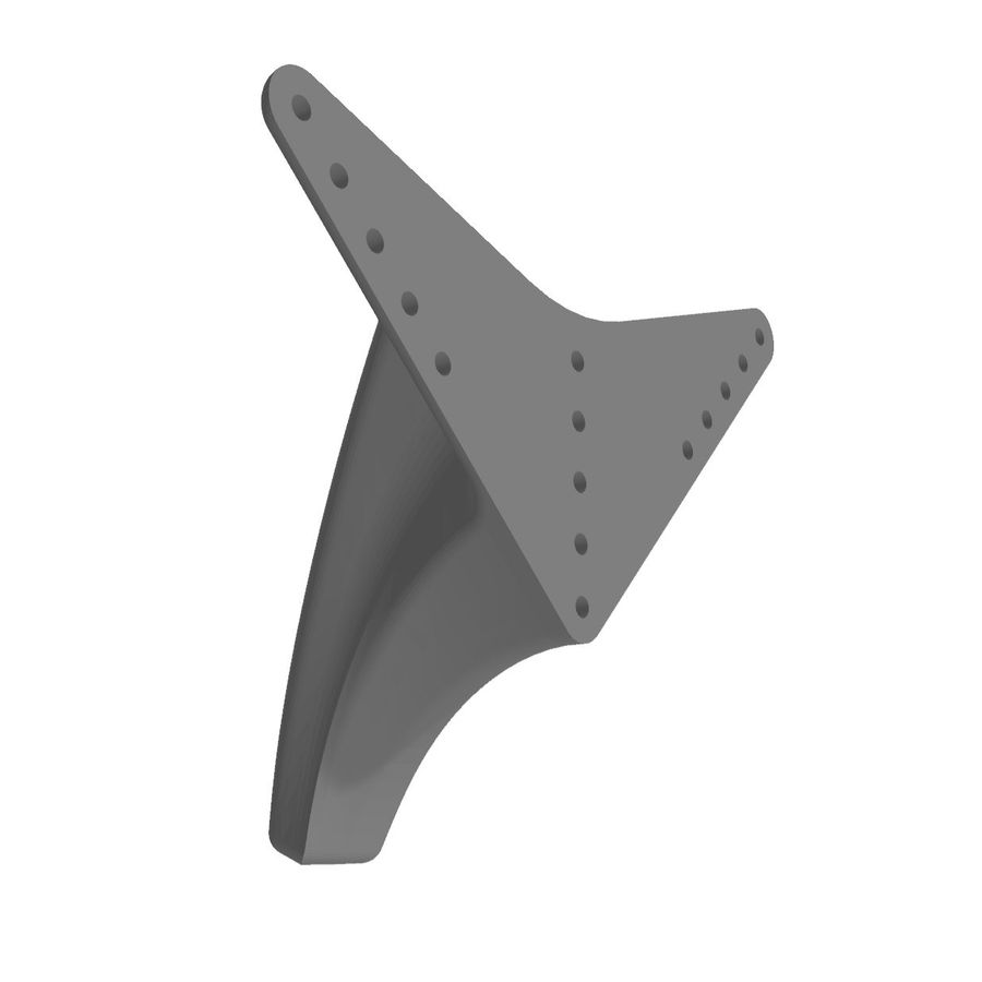 Landing leg model, printed for the build