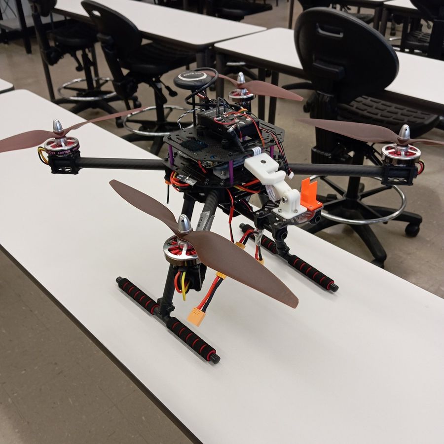 The aircraft side: Raspberry Pi decryption ahead of a Pixhawk