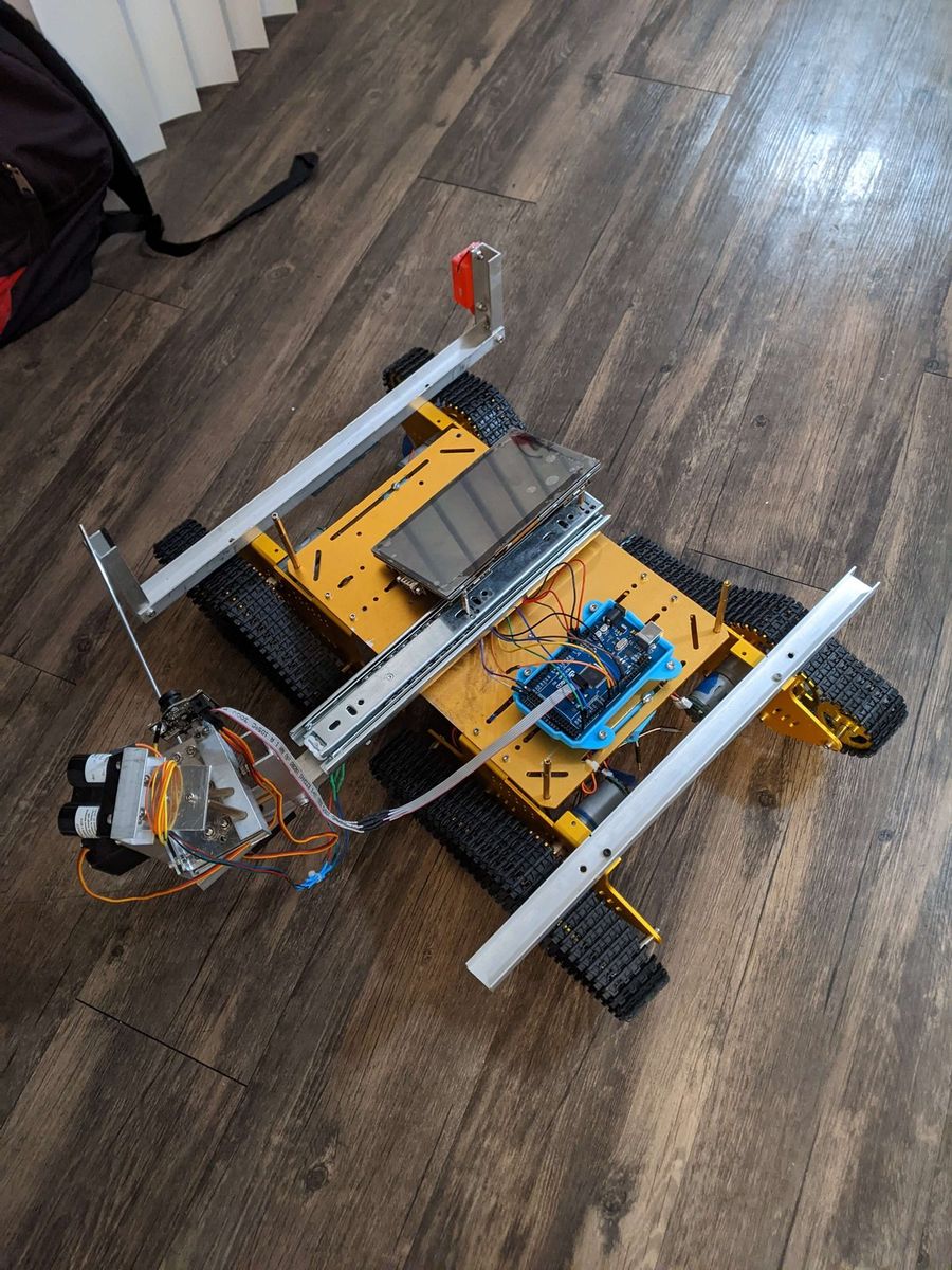 The ground vehicle the telemetry link was built around