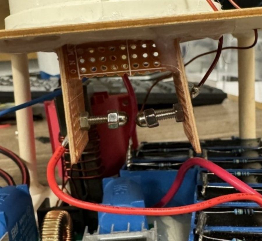 Spark gap on the bench during tuning