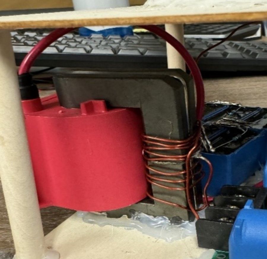 Driving transformer and capacitor bank