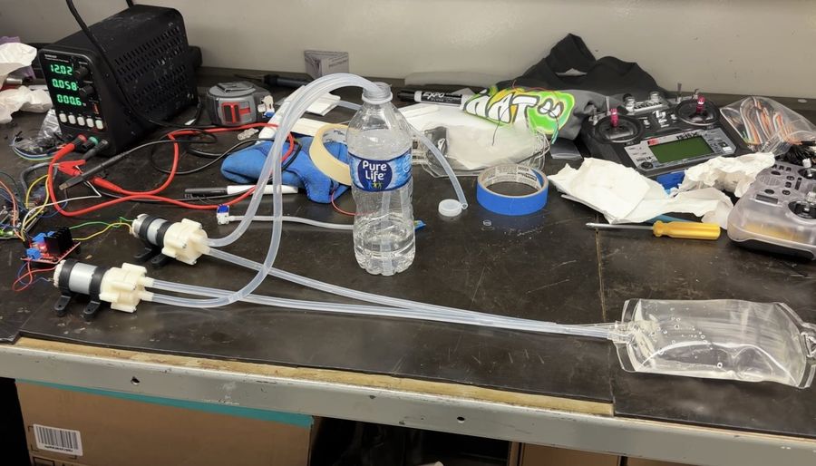 Double diaphragm configuration being characterized